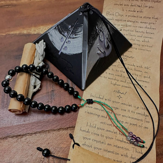 White Gold Amulet Bracelet - Large