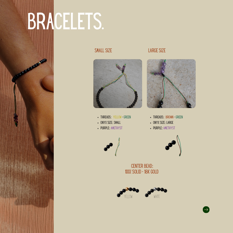 Yellow Gold Amulet Bracelet - Small