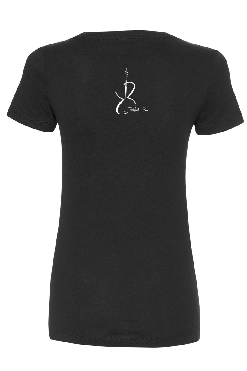 The Optical Illusion Tee (La Noire | Female V-Neck)