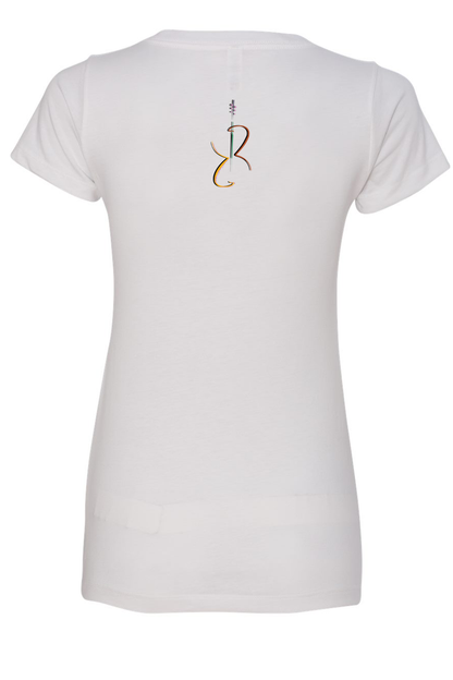 Richard Bona Logo T-Shirt (White | Female V-Neck)